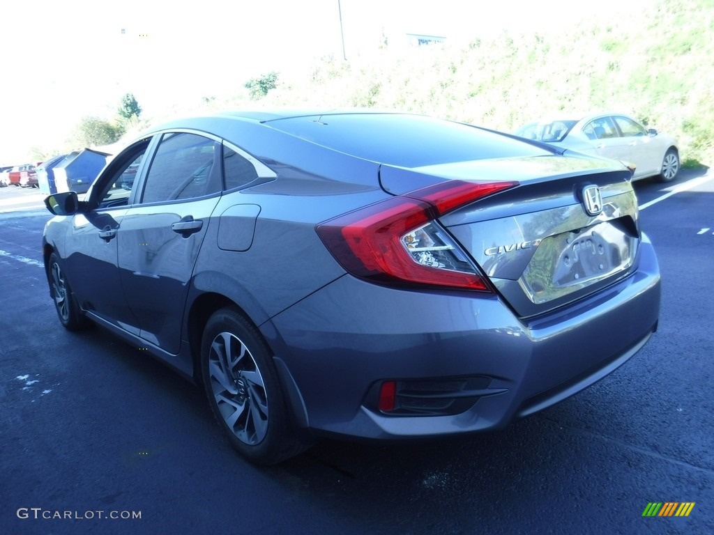 2016 Civic EX Sedan - Modern Steel Metallic / Gray photo #7