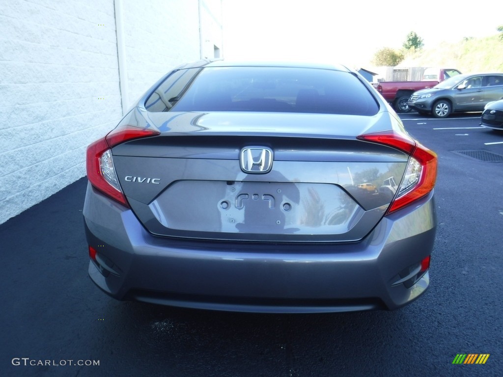 2016 Civic EX Sedan - Modern Steel Metallic / Gray photo #8