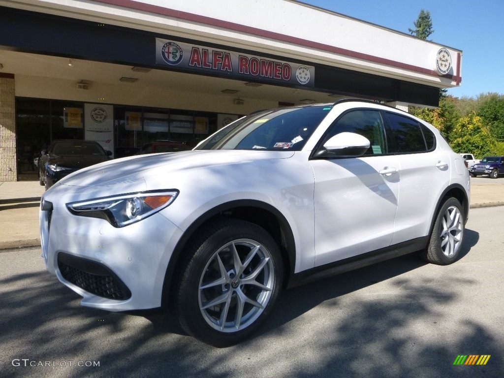 2019 Stelvio Ti Sport AWD - Alfa White / Chocolate photo #2