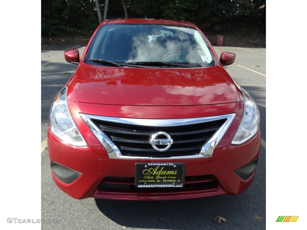 2017 Versa S - Cayenne Red / Charcoal photo #2