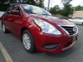 2017 Cayenne Red Nissan Versa S  photo #3