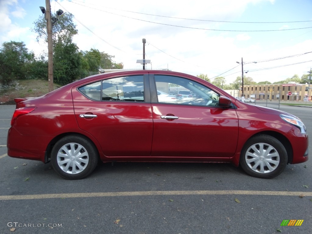 2017 Versa S - Cayenne Red / Charcoal photo #4