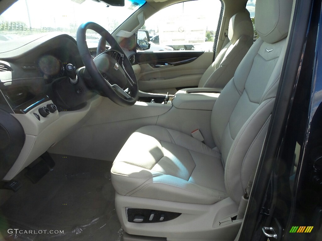 Shale/Jet Black Accents Interior 2019 Cadillac Escalade ESV Luxury 4WD Photo #129991621