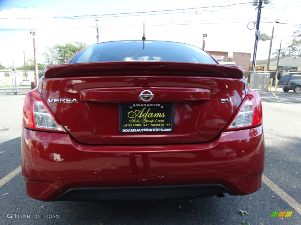 2017 Versa S - Cayenne Red / Charcoal photo #6