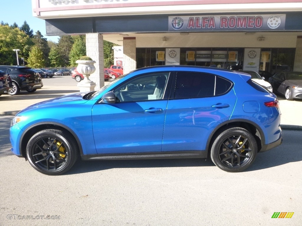 Misano Blue Metallic 2019 Alfa Romeo Stelvio Ti AWD Exterior Photo #129991759