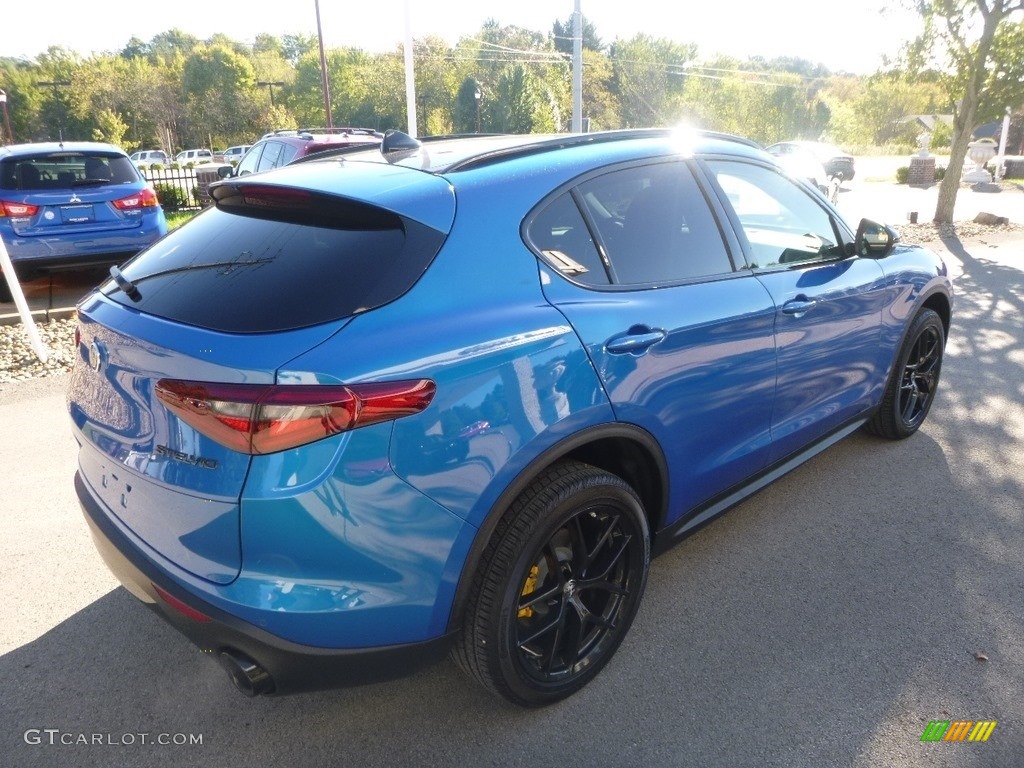 2019 Stelvio Ti AWD - Misano Blue Metallic / Black photo #7