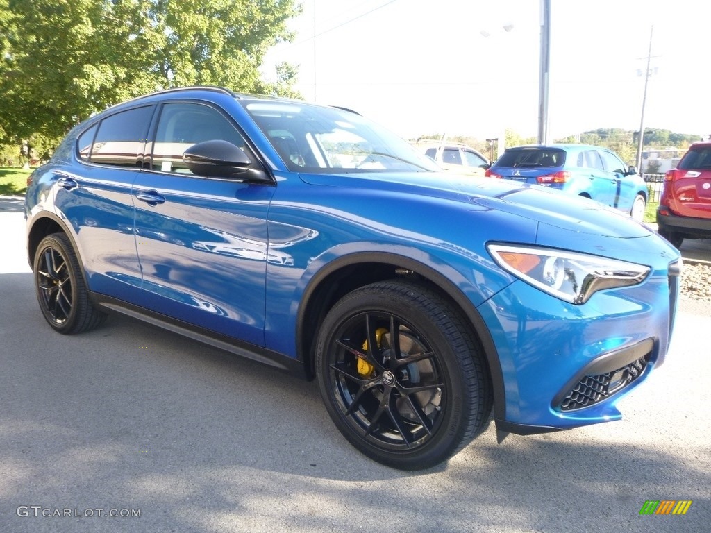 Misano Blue Metallic 2019 Alfa Romeo Stelvio Ti AWD Exterior Photo #129991885