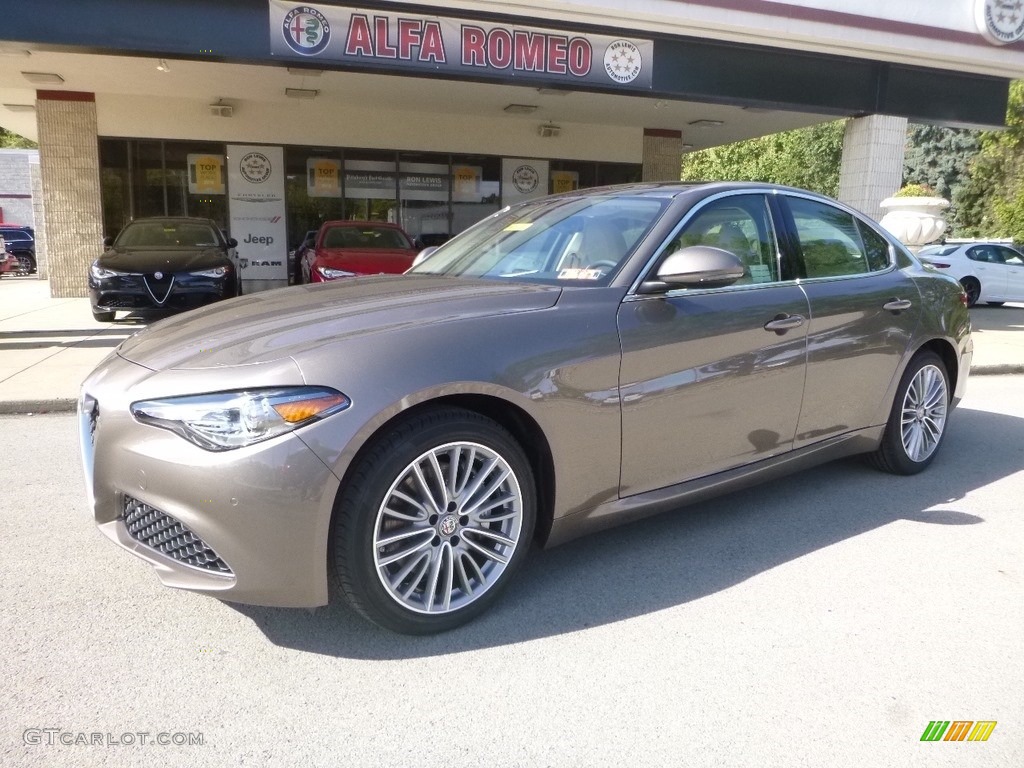 Imola Titanium Metallic 2019 Alfa Romeo Giulia Ti Lusso AWD Exterior Photo #129992458
