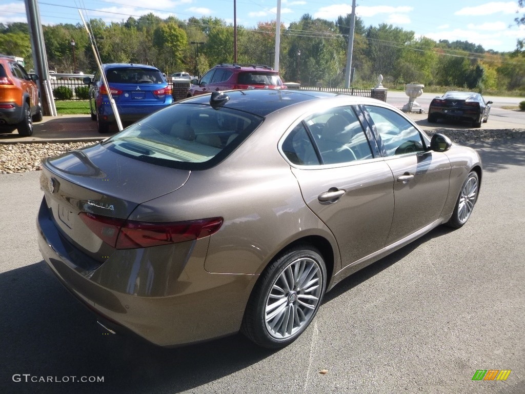 2019 Giulia Ti Lusso AWD - Imola Titanium Metallic / Black/Tan photo #8