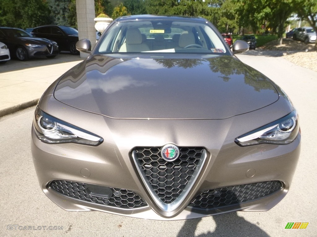 2019 Giulia Ti Lusso AWD - Imola Titanium Metallic / Black/Tan photo #13