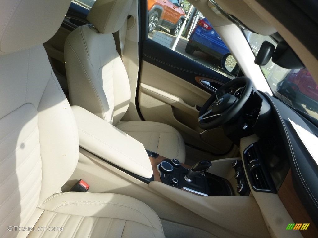 2019 Giulia Ti Lusso AWD - Imola Titanium Metallic / Black/Tan photo #14