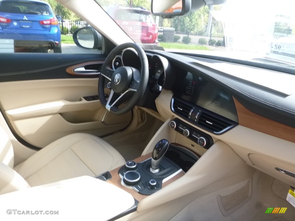 2019 Giulia Ti Lusso AWD - Imola Titanium Metallic / Black/Tan photo #15