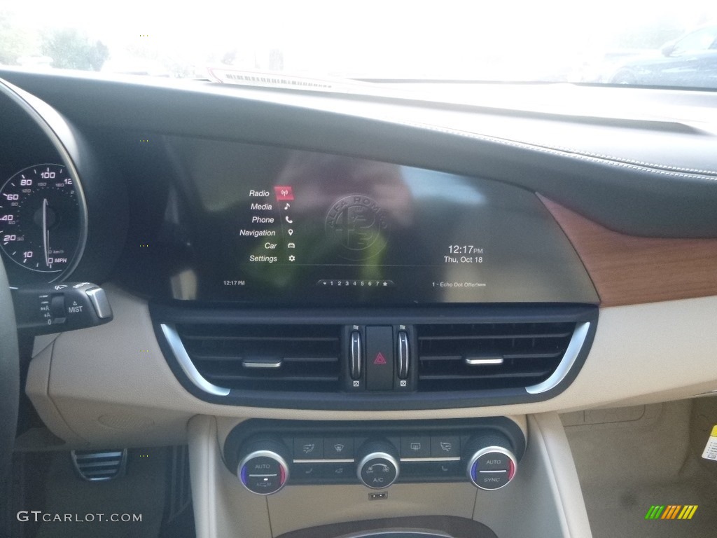 2019 Giulia Ti Lusso AWD - Imola Titanium Metallic / Black/Tan photo #22