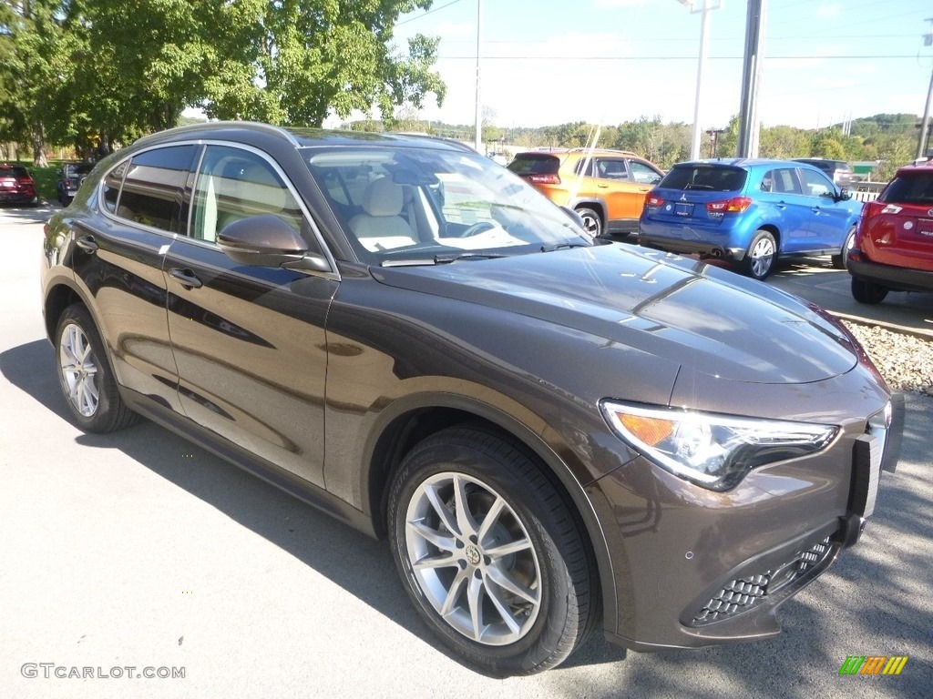 Basalto Brown Metallic 2019 Alfa Romeo Stelvio Ti Lusso AWD Exterior Photo #129992935