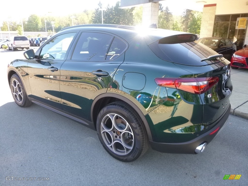 2019 Stelvio Ti Sport AWD - Verde Visconti (Green) Metallic / Chocolate photo #5