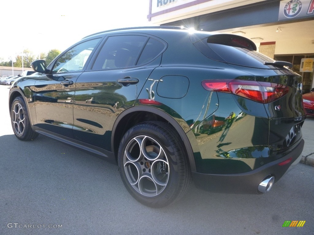 2019 Stelvio Ti Sport AWD - Verde Visconti (Green) Metallic / Chocolate photo #6