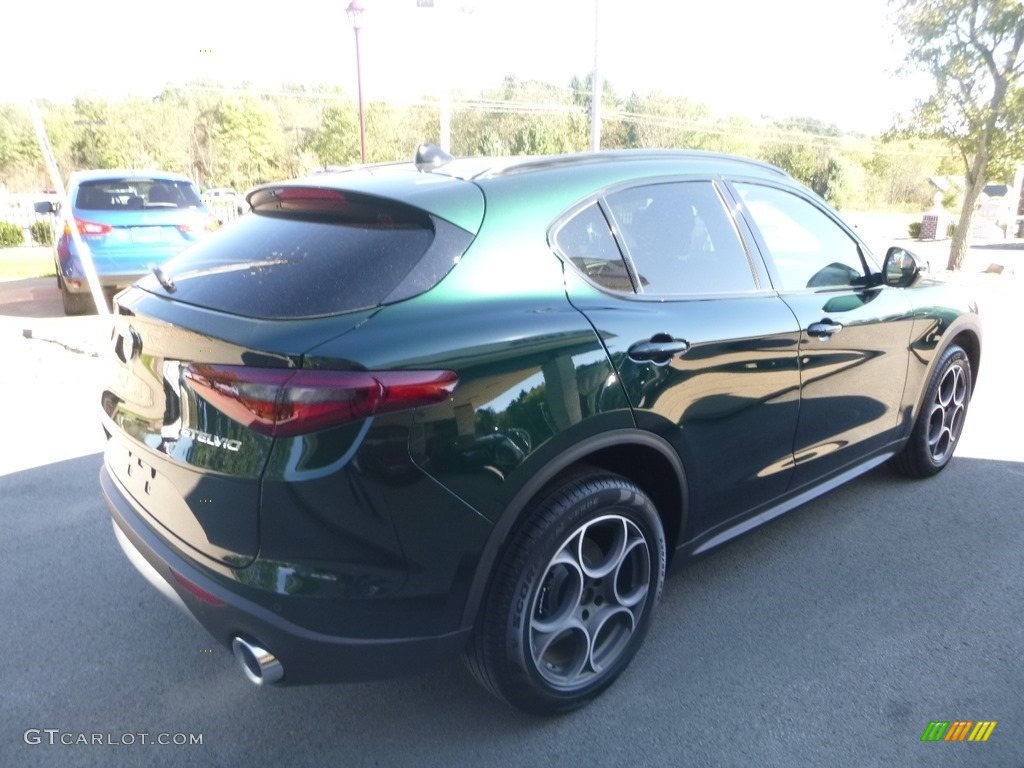 2019 Stelvio Ti Sport AWD - Verde Visconti (Green) Metallic / Chocolate photo #8