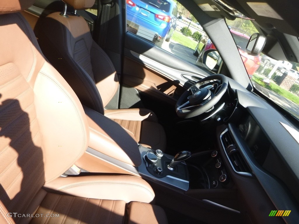 2019 Stelvio Ti Sport AWD - Verde Visconti (Green) Metallic / Chocolate photo #15