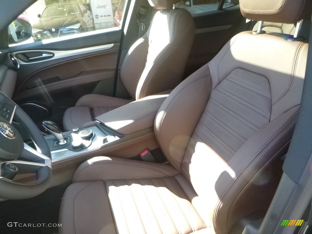 2019 Stelvio Ti Sport AWD - Verde Visconti (Green) Metallic / Chocolate photo #21