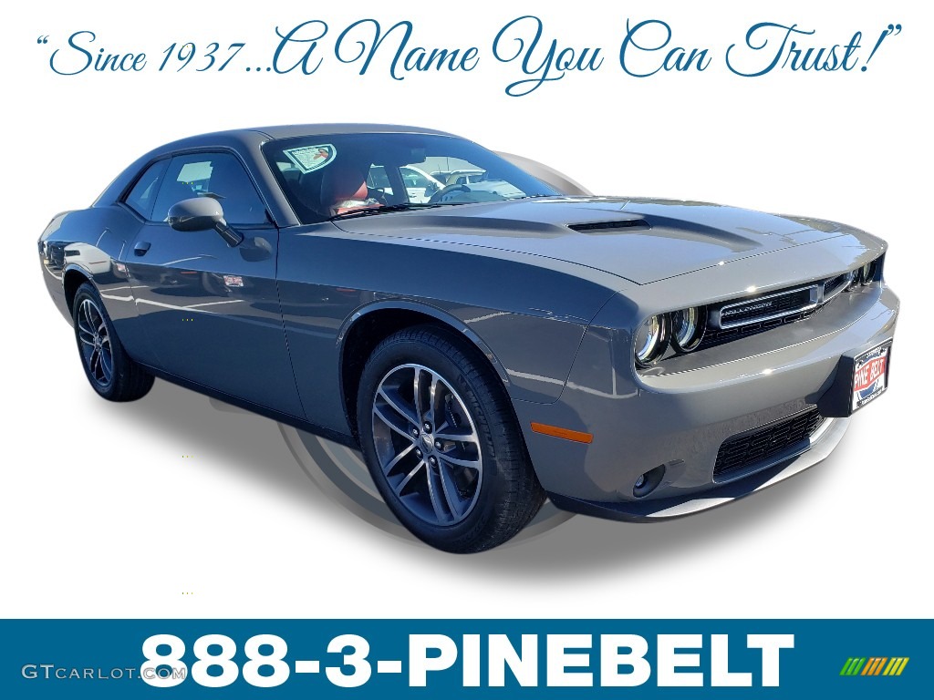 2019 Destroyer Gray Dodge Challenger SXT AWD 129968649 Photo 1