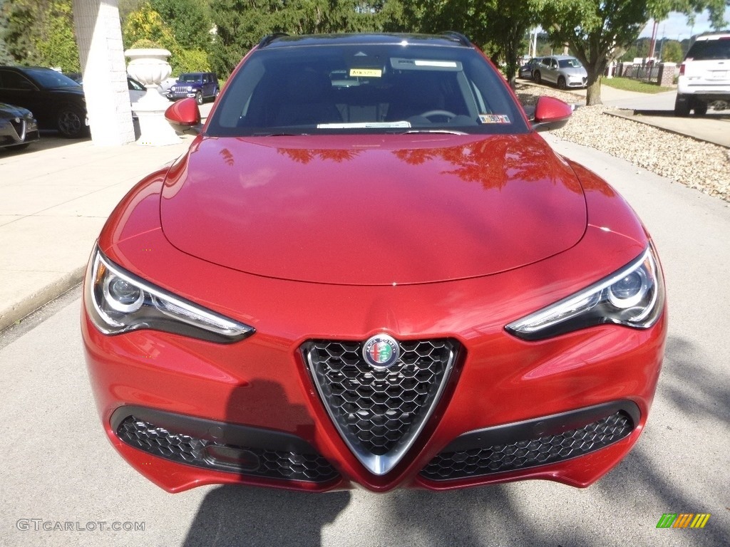 2019 Stelvio Ti Sport AWD - Rosso Red Competizione Tri-Coat / Black photo #13