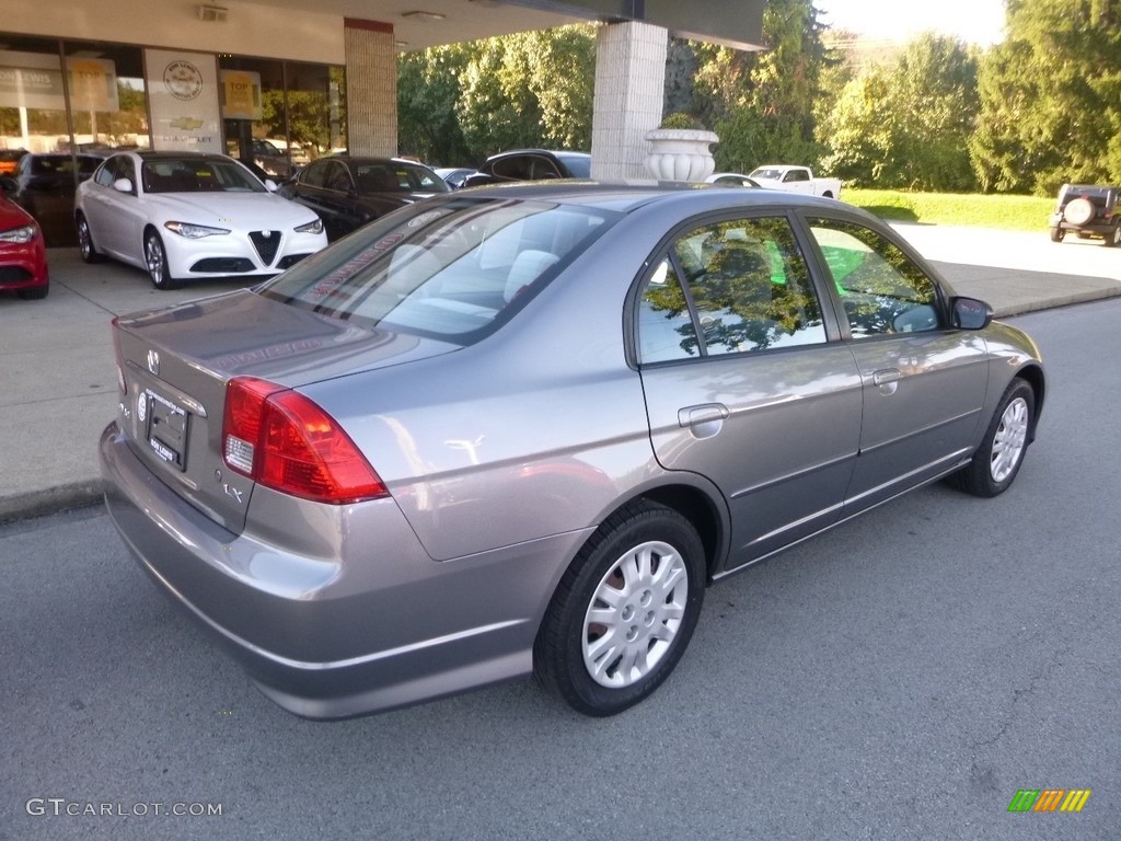 2004 Civic LX Sedan - Shoreline Mist Metallic / Gray photo #2