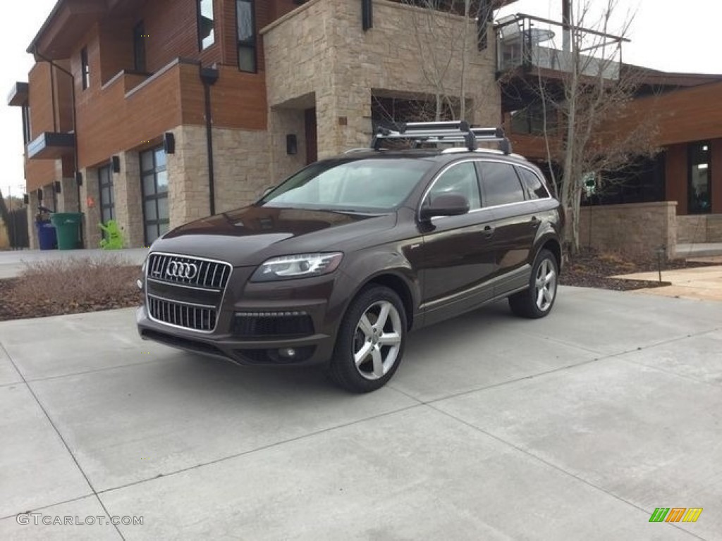 2014 Q7 3.0 TFSI quattro S Line Package - Teak Brown Metallic / Espresso photo #6