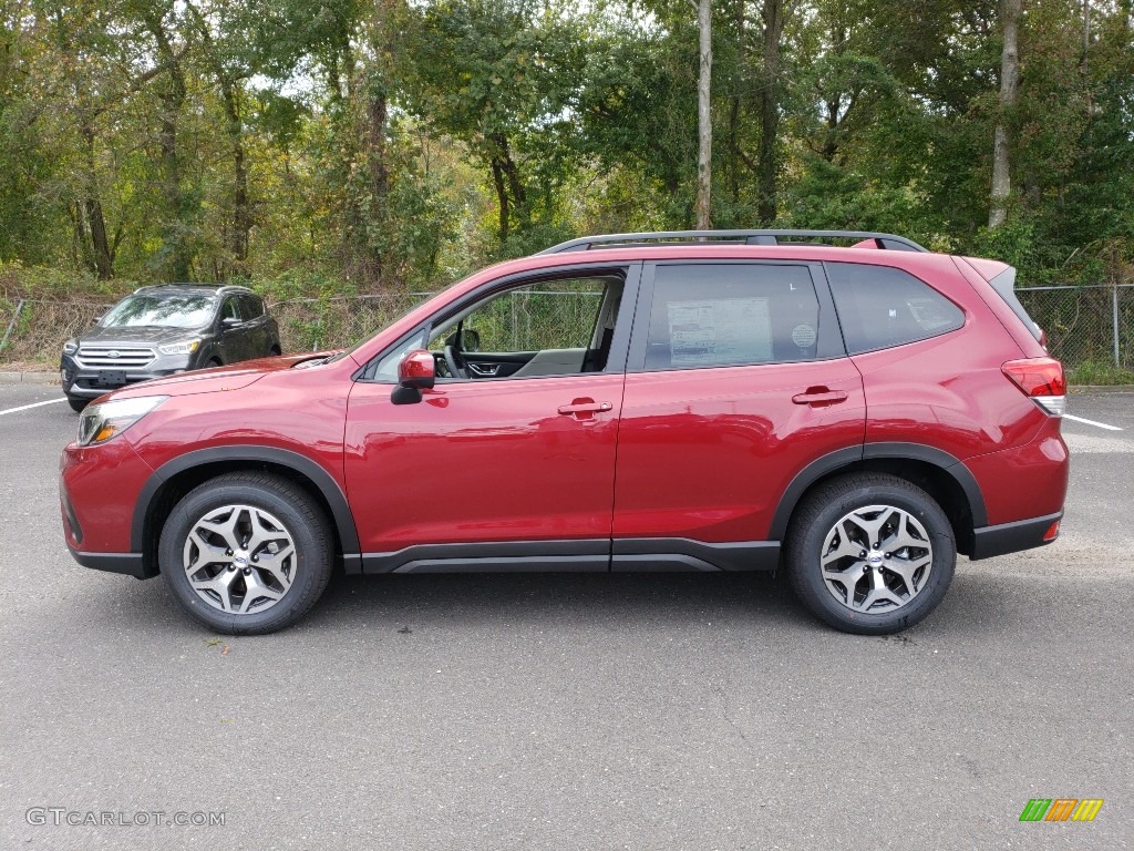 Crimson Red Pearl 2019 Subaru Forester 2.5i Premium Exterior Photo #129995896