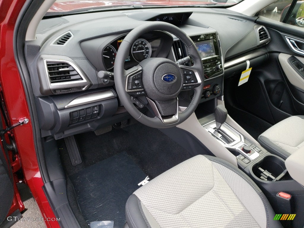Gray Interior 2019 Subaru Forester 2.5i Premium Photo #129996024