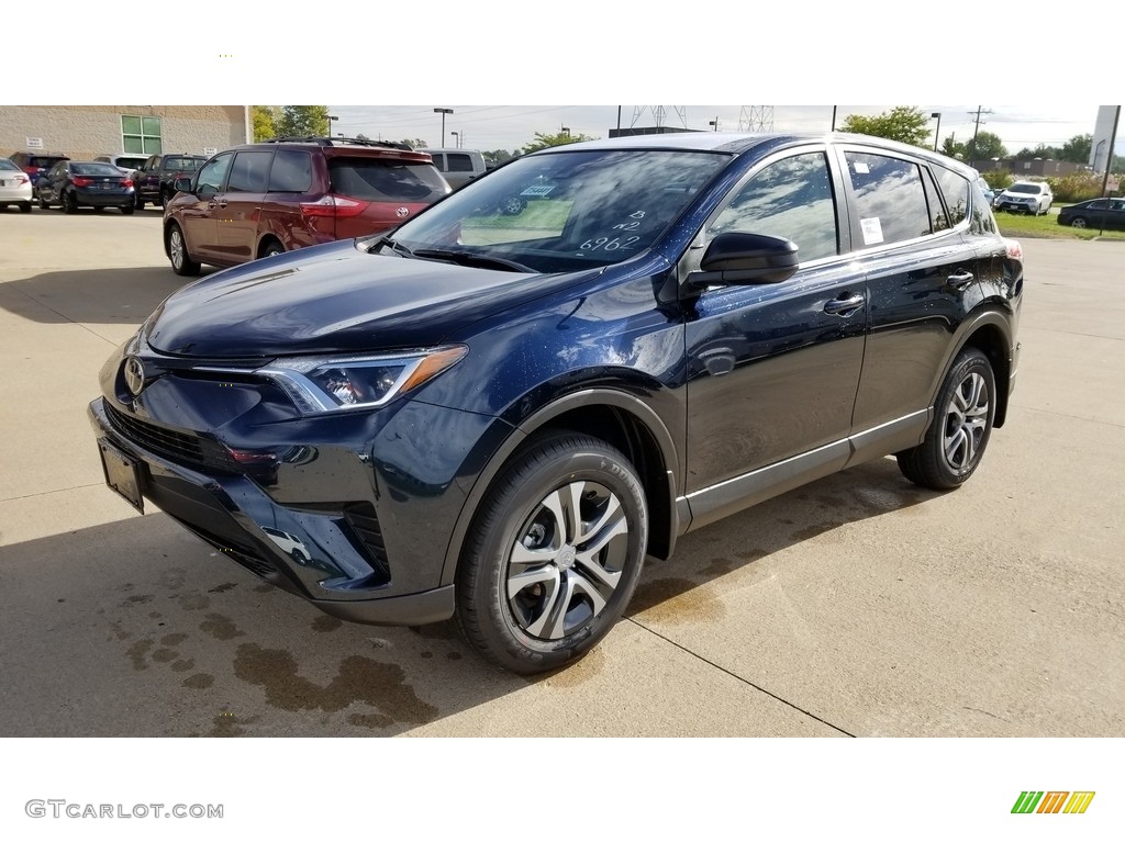 2018 RAV4 LE - Galactic Aqua Mica / Black photo #1