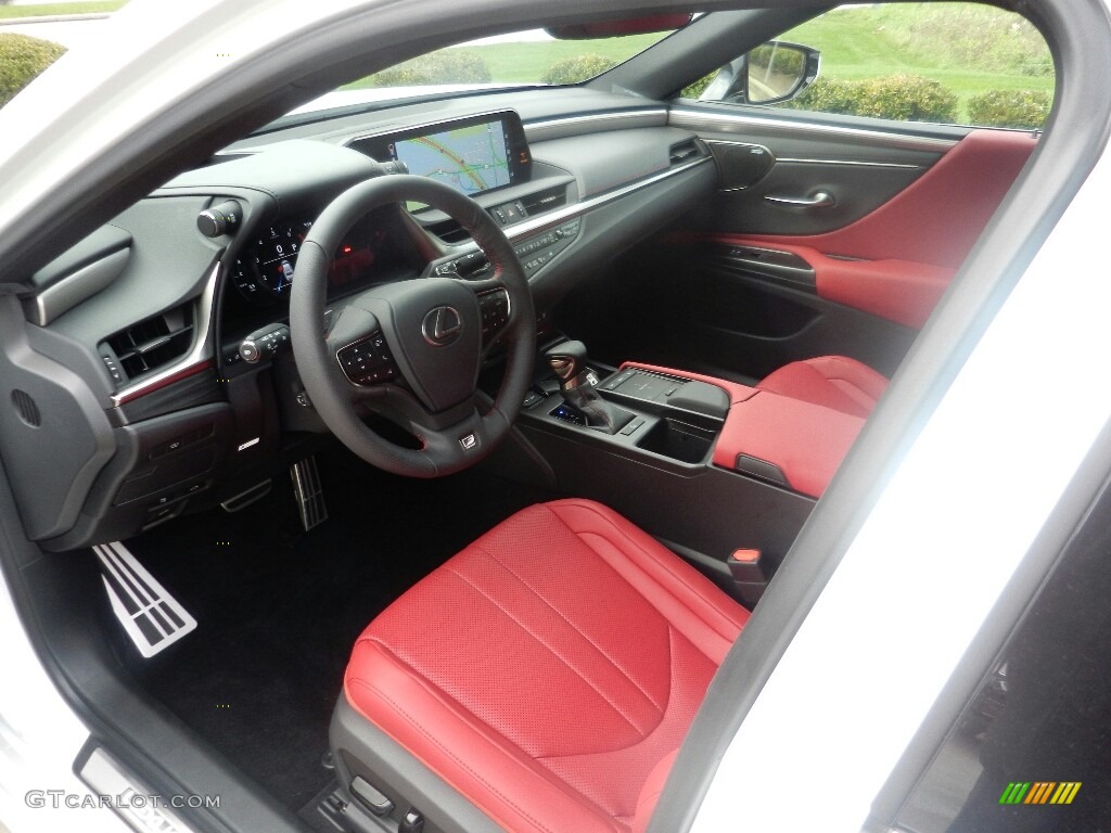 Red Interior 2019 Lexus ES 350 F Sport Photo #129997130