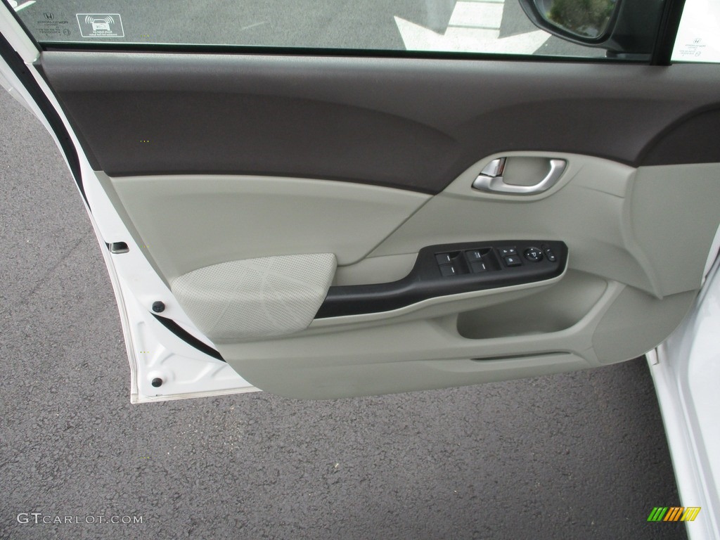 2012 Civic EX Sedan - Taffeta White / Gray photo #10