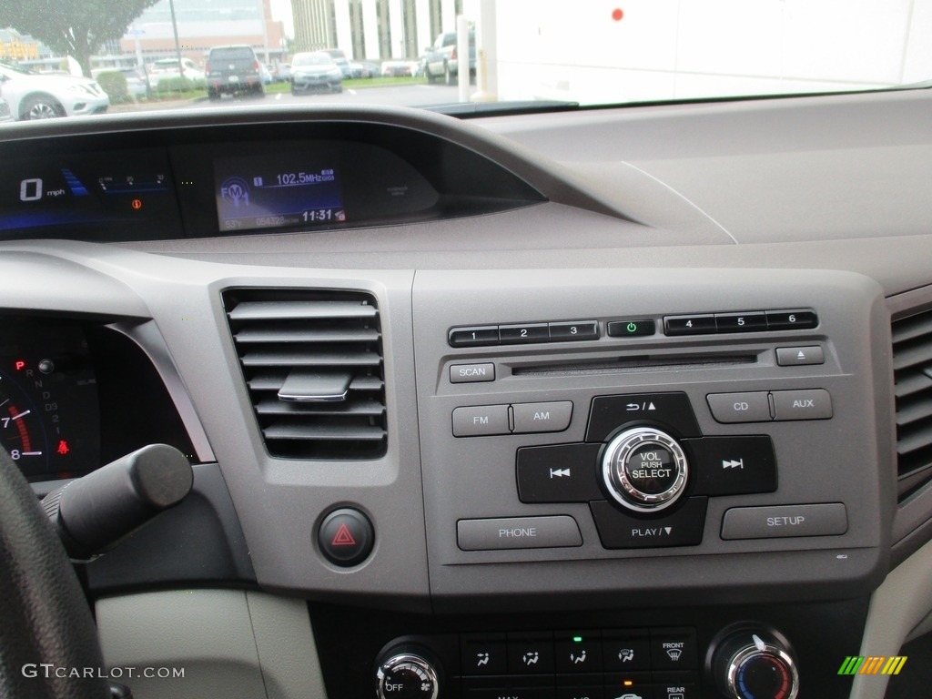 2012 Civic EX Sedan - Taffeta White / Gray photo #15