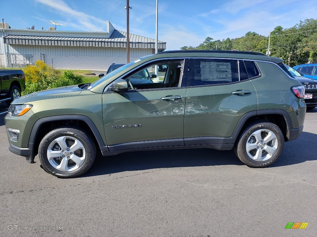 Olive Green Pearl 2019 Jeep Compass Latitude 4x4 Exterior Photo #129999343