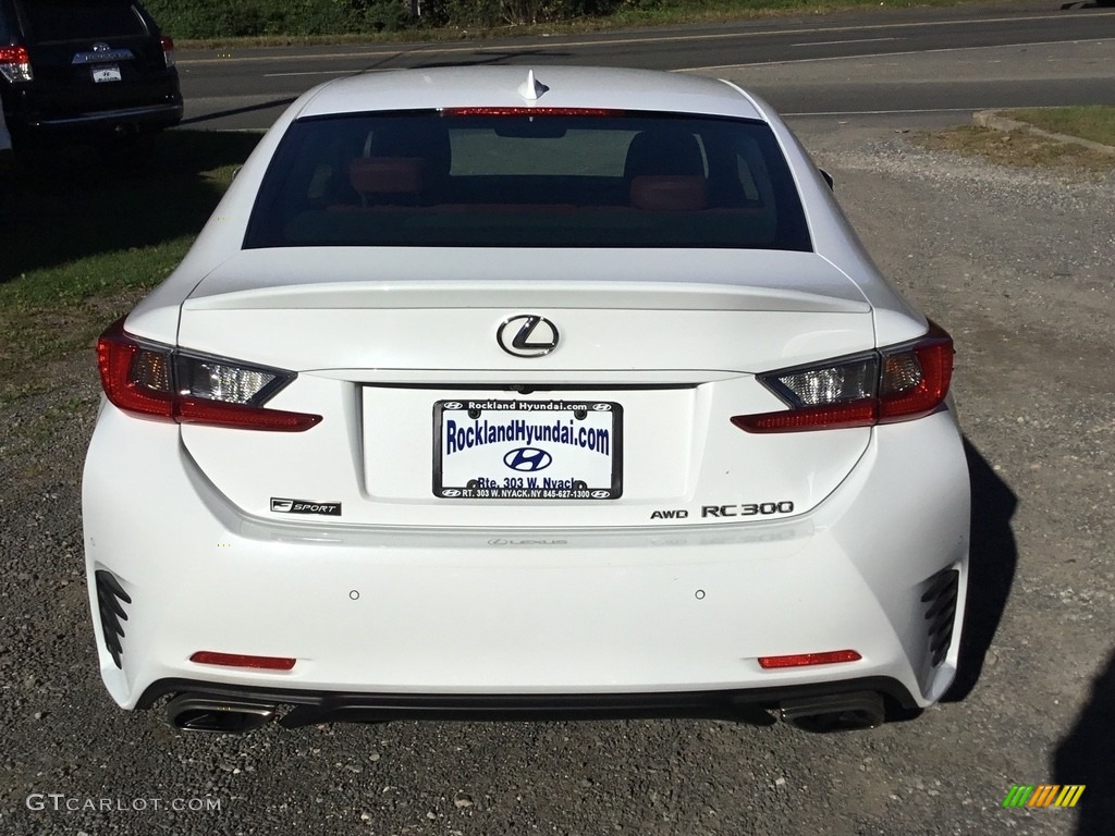 2016 RC 300 F Sport AWD Coupe - Ultra White / Rioja Red photo #5
