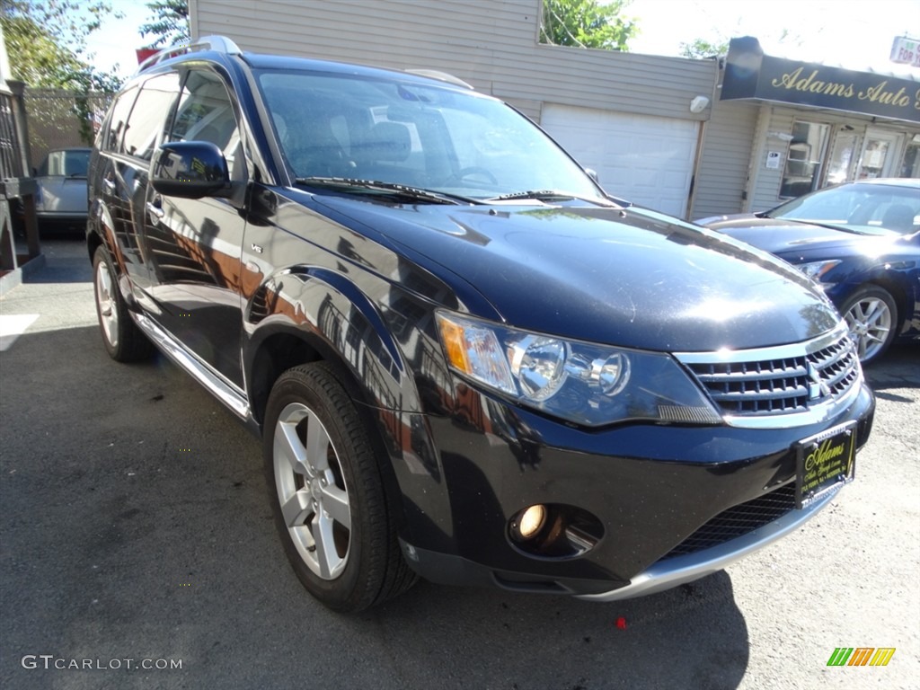 2009 Outlander XLS 4WD - Labrador Black Pearl / Black photo #3