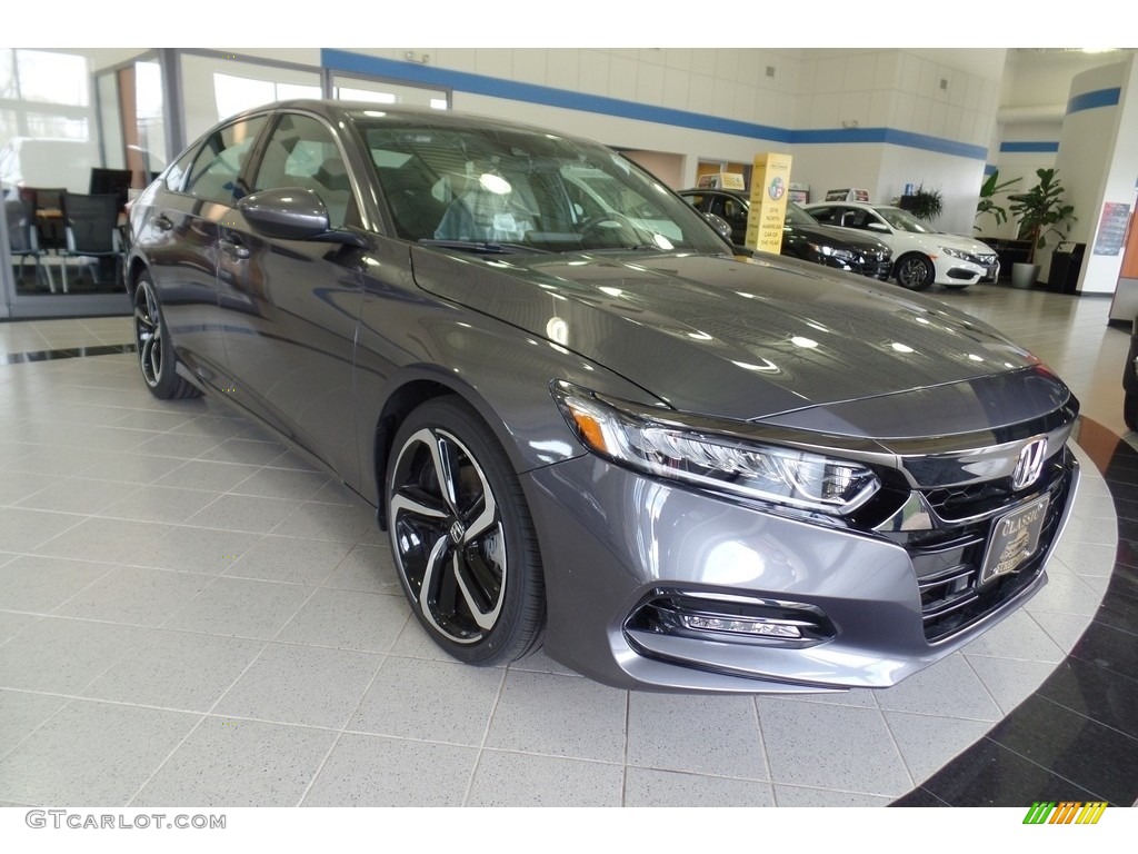 2018 Accord Sport Sedan - Modern Steel Metallic / Black photo #3