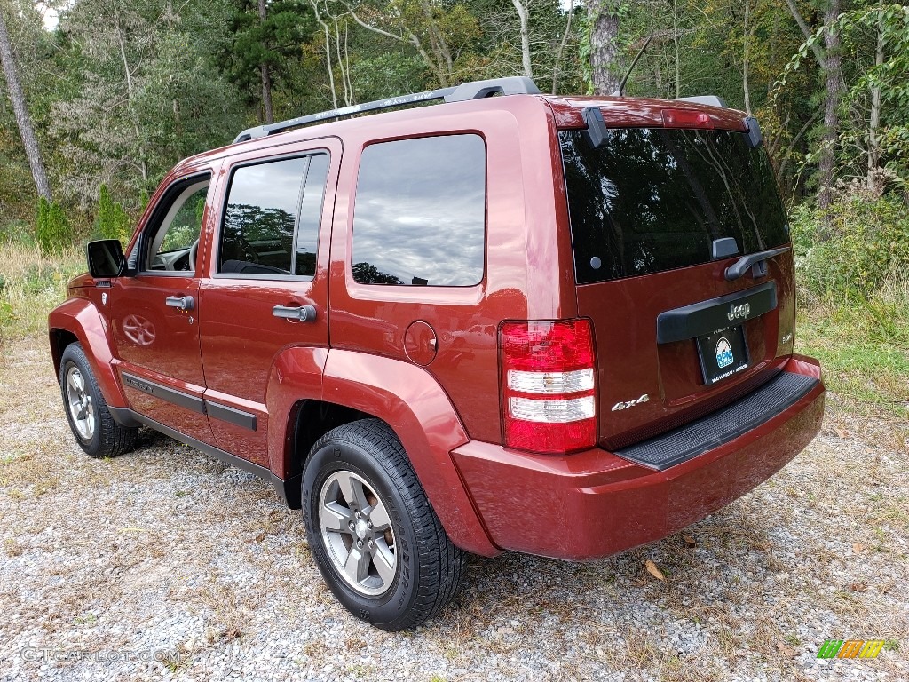 2008 Liberty Sport 4x4 - Inferno Red Crystal Pearl / Pastel Pebble Beige photo #6