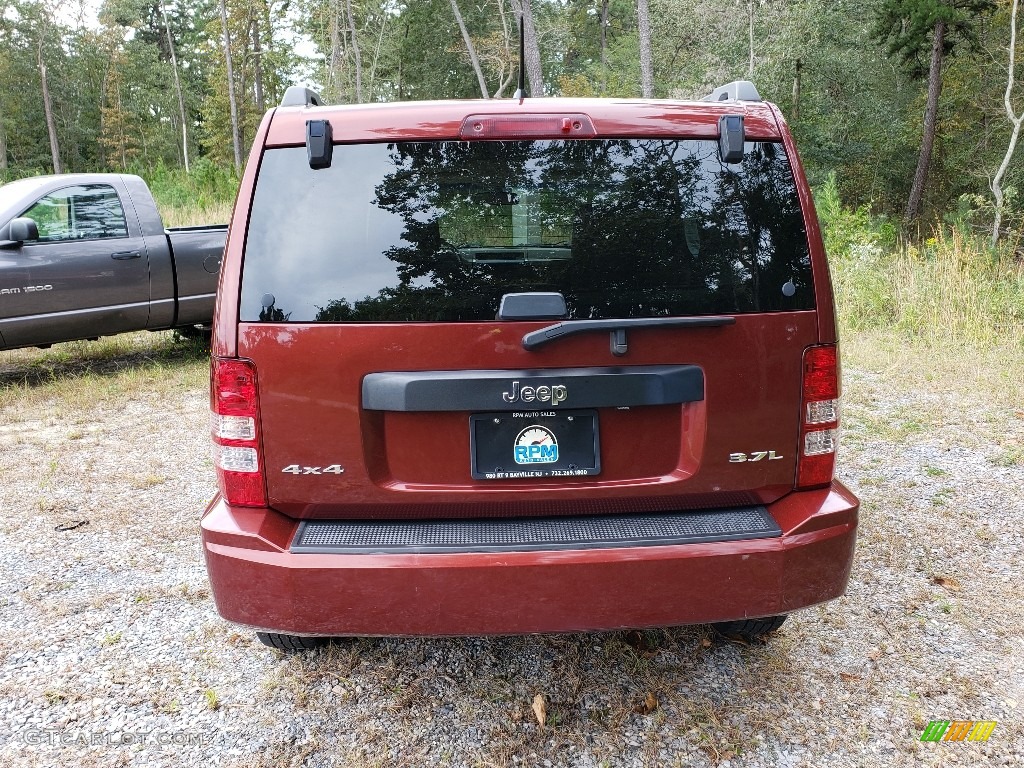 2008 Liberty Sport 4x4 - Inferno Red Crystal Pearl / Pastel Pebble Beige photo #8