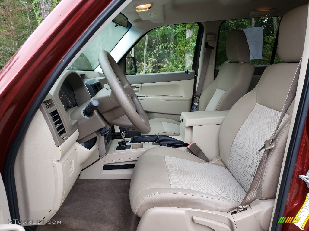 2008 Liberty Sport 4x4 - Inferno Red Crystal Pearl / Pastel Pebble Beige photo #20