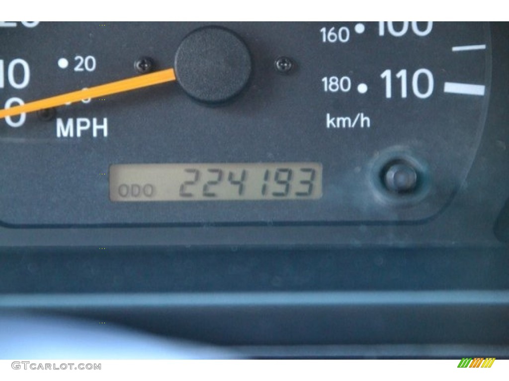 1999 Tacoma V6 Extended Cab 4x4 - Black Metallic / Gray photo #12