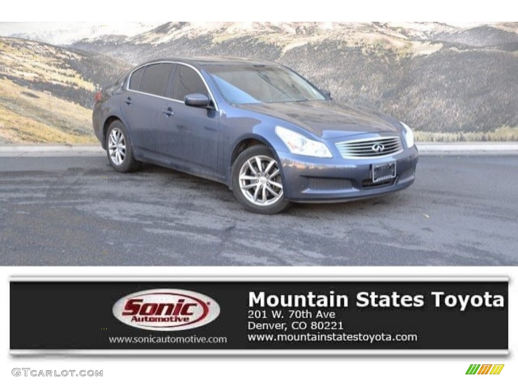 2009 G 37 x Sedan - Blue Slate Metallic / Graphite photo #1