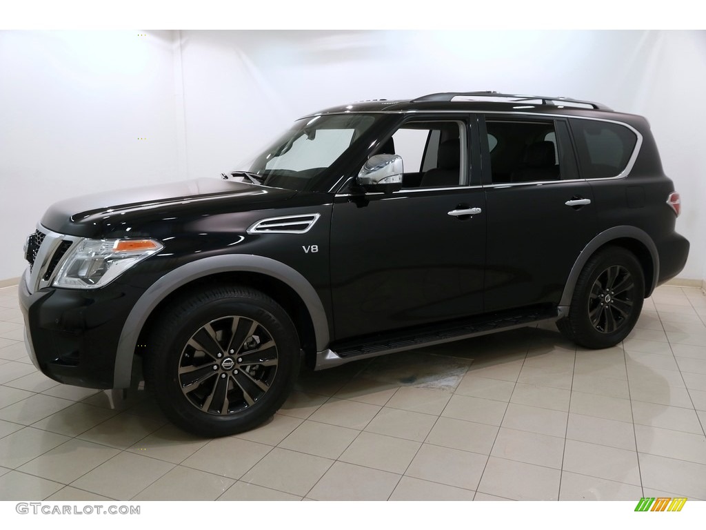Super Black 2018 Nissan Armada Platinum 4x4 Exterior Photo #130005326