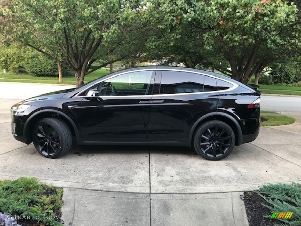 Solid Black 2018 Tesla Model X 100D Exterior Photo #130007895