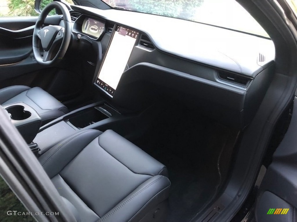 Black Interior 2018 Tesla Model X 100D Photo #130007941