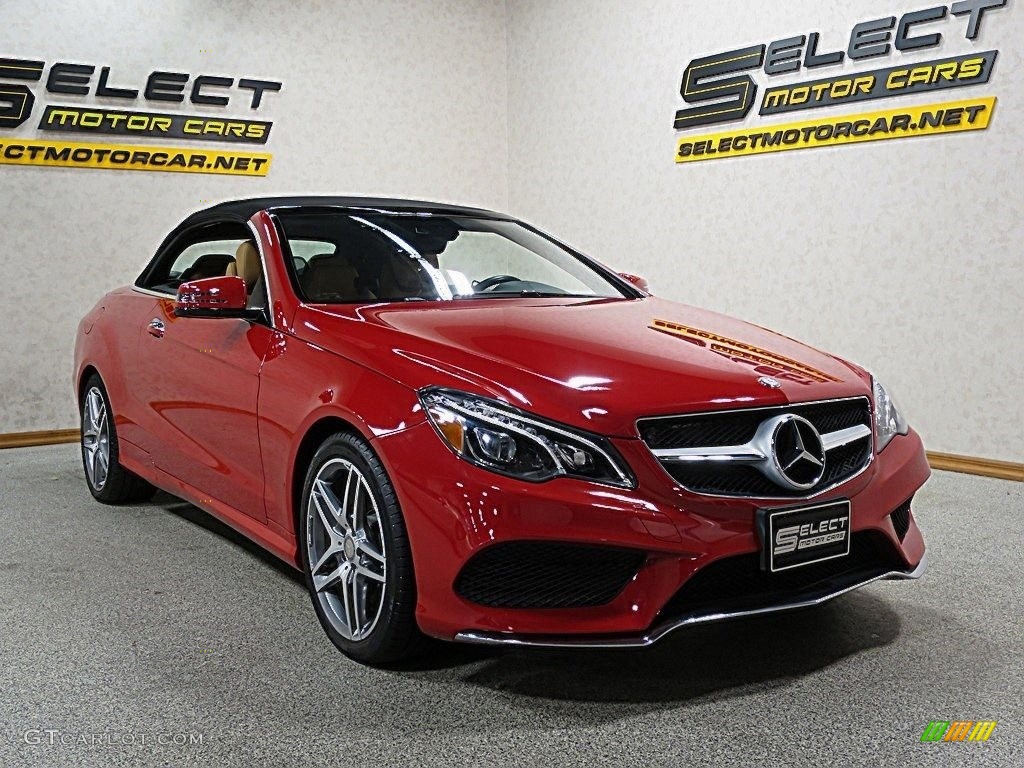 2016 E 400 Cabriolet - Mars Red / Natural Beige/Black photo #3