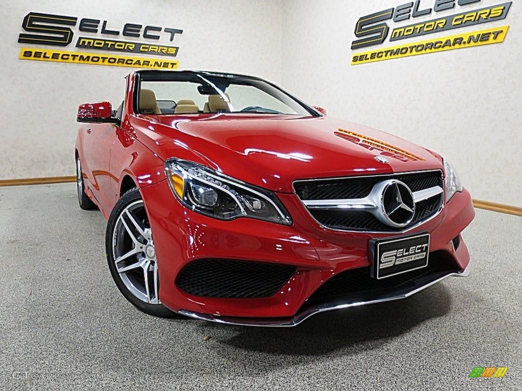2016 E 400 Cabriolet - Mars Red / Natural Beige/Black photo #17