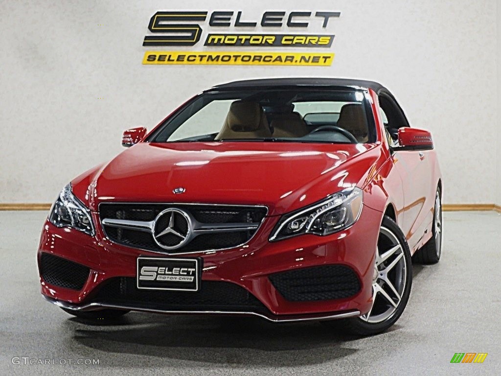 2016 E 400 Cabriolet - Mars Red / Natural Beige/Black photo #18
