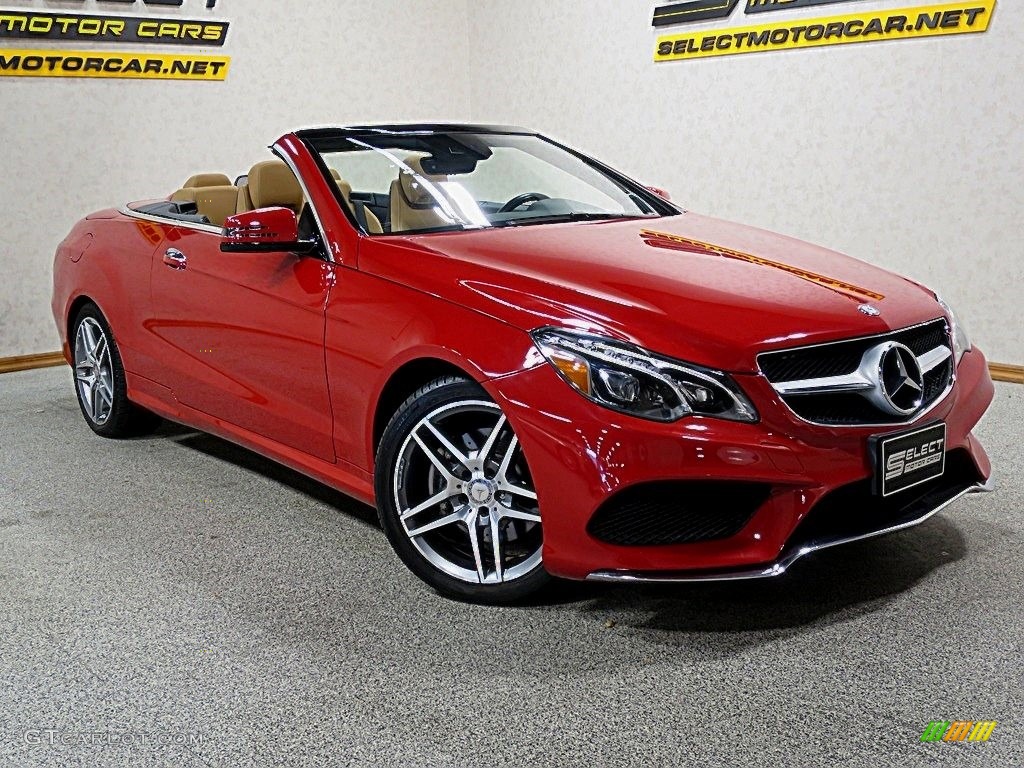 2016 E 400 Cabriolet - Mars Red / Natural Beige/Black photo #19