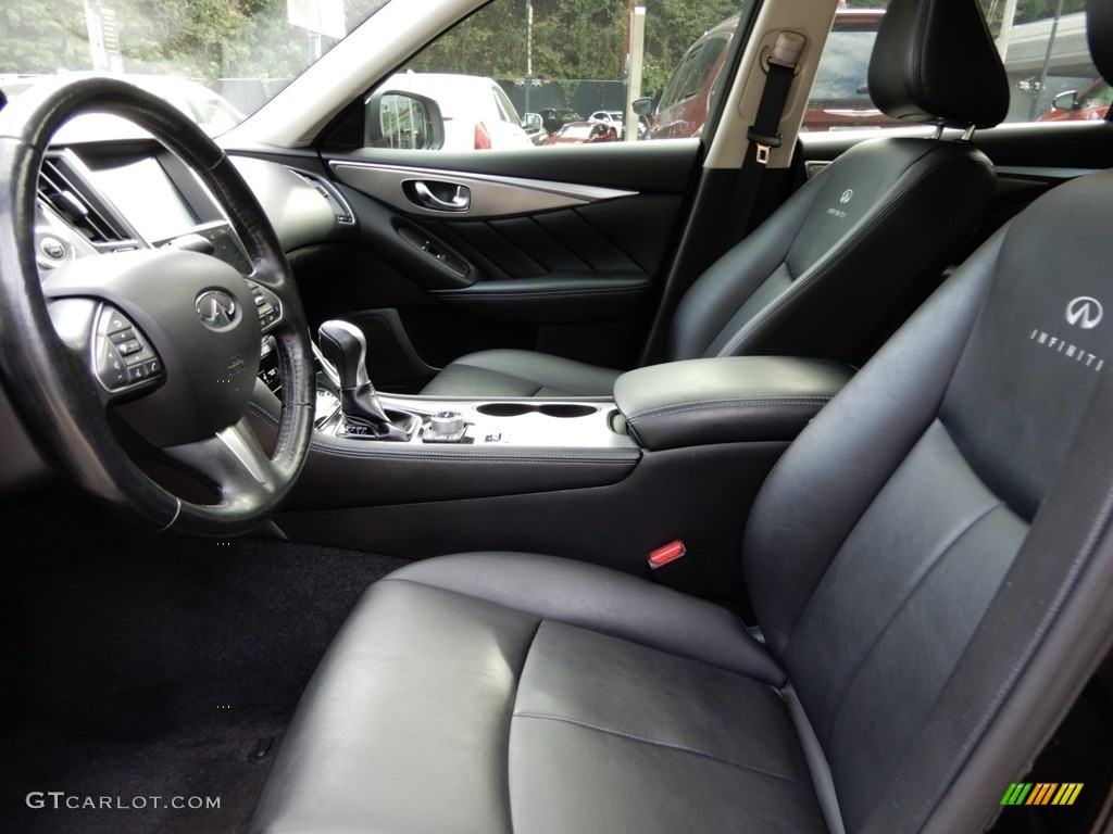 2014 Q 50 3.7 AWD Premium - Black Obsidian / Graphite photo #11